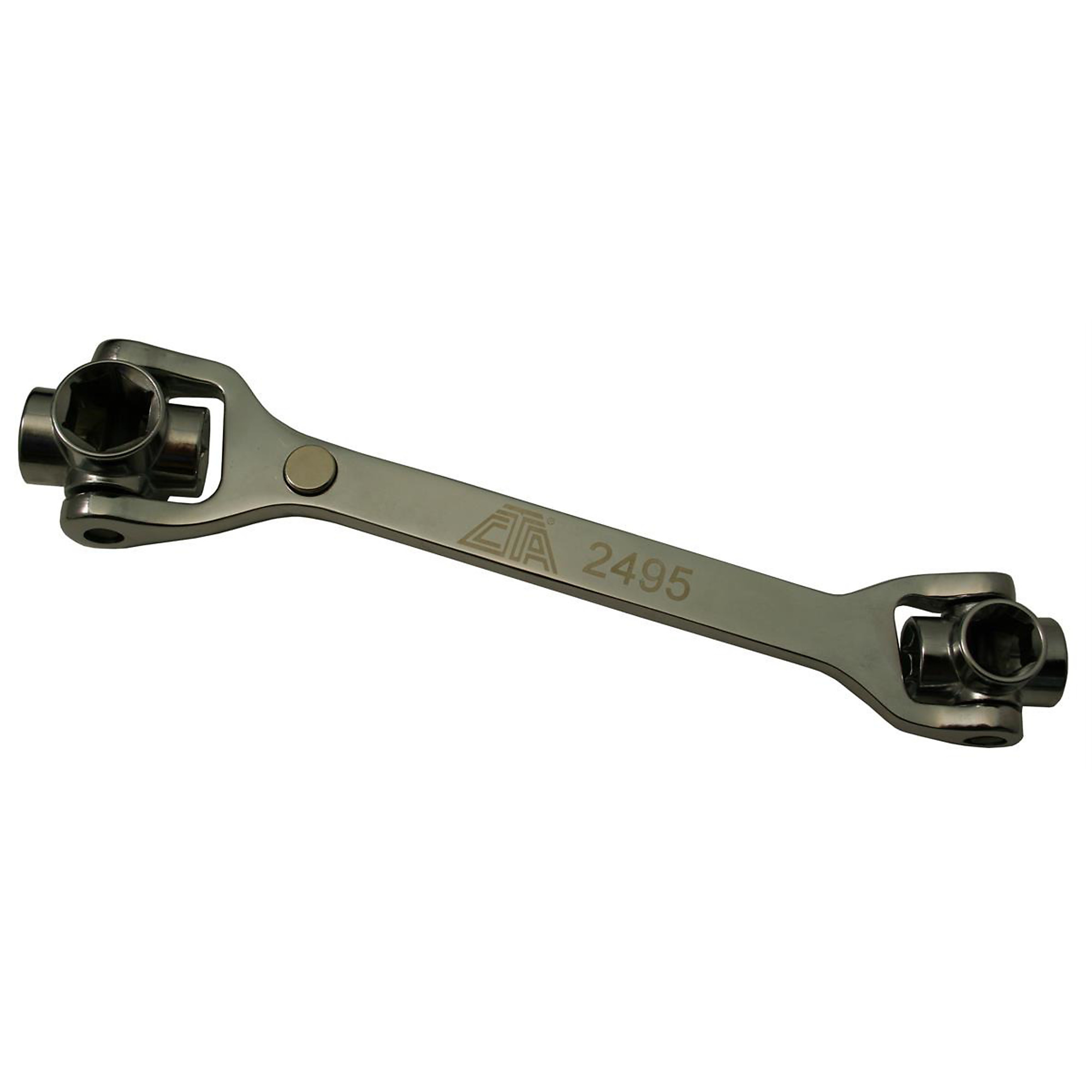 CTA Manufacturing Multi-Wrench — 8-in-1, 12-19mm Hex, Offset Head, High Torque, Model# CTA2495K